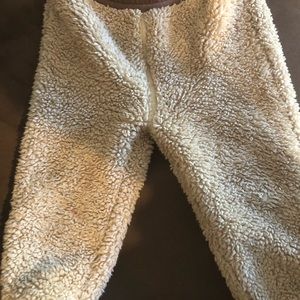 North face baby Sherpa fleece pants 6-12m